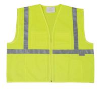 1YAF4 High Visibility Vest, Class 1, XL, Lime
