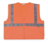 1YAG9 High Visibility Vest, Class 2, 4XL, Orange