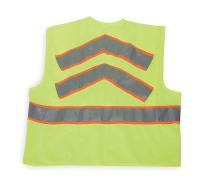 1YAN7 High Visibility Vest, Class 2, 3XL, Lime