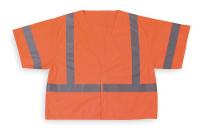 1YAR6 High Visibility Vest, Class 3, 3XL, Orange