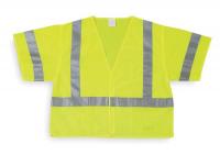 1YAR7 High Visibility Vest, Class 3, M, Lime