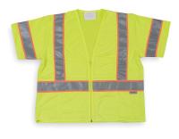 1YAU9 Cool Dry Hi Vis Vest, Class 3, M, Lime