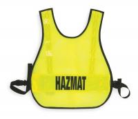 1YAW4 Safety Vest, Hazmat, Lime, Reflective