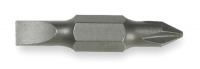 1YBT1 Screwdriver Bit Set, 3/16 In, #1, PK 2