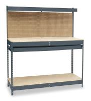 1YBZ9 Workbench, 48Wx24Dx30-1/2 to 34-1/2 in. H