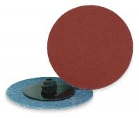 1YFT7 Locking Disc, AlO, 3in, 180 Grit, TR, PK25