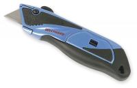 1YJD5 Retractable Utility Knife, 6 1/2 In, Gray