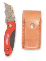 1YJE1 Folding Knife, 7 In, Clip Blade, Blue