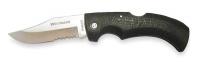 1YJE3 Folding Lock-Back Knife, Black, 3 1/4 In