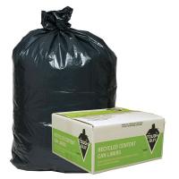 15E840 Recycled Can Liner, 55 to 60 gal., PK100