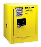 1YND7 Flammable Safety Cabinet, 4 Gal., Yellow