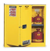 1YNE6 Flammable Safety Cabinet, 30 Gal., Yellow