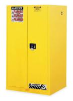 1YNE9 Flammable Safety Cabinet, 60 Gal., Yellow