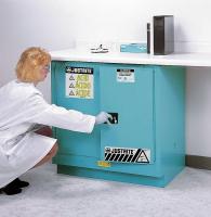 1YNF4 Corrosive Safety Cabinet, Blue, Standard