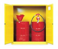 1YNH2 Flammable Cabinet, Vertical, 2X55 Gal., YLW
