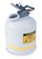 1YNJ6 Disposal Can, 2 Gal., White, Polyethylene