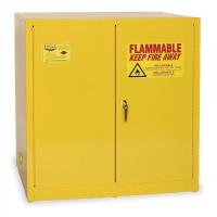 1YNL5 Flammable Safety Cabinet, 60 Gal., Yellow