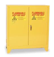 1YNL7 Flammable Safety Cabinet, 30 Gal., Yellow