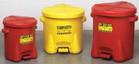 1YNN1 Oily Waste Can, 6 Gal., Poly, Yellow