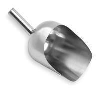 1YPC8 Scoop, 128 Oz, 304 Stainless Steel