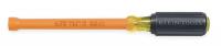 1YRX6 Insulated Nut Driver, Hollow, 1/4 Hex