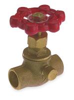 1YUY7 Stop and Waste Valve, 3/4 In, Solder