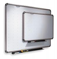 1YXE7 Dry Erase Board, 48&quot; W, Silver