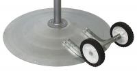 1ZCP5 Pedestal Mount Wheel Kit, Steel
