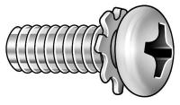 1PXB1 Mach Screw, Pan, 4-40 x 5/8 L, PK 50