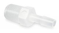 1ZJV7 Adapter, Thread To Barb, Poly, 1/8 In PK 10