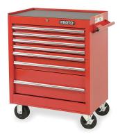 1ZML7 Rolling Tool Cabinet, 27 Wx35 H, 7 Drawer