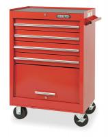 1ZML8 Rolling Tool Cabinet, 27 Wx42 H, 4 Drawer