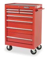 1ZML9 Rolling Tool Cabinet, 27 Wx42 H, 8 Drawer