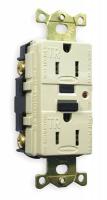 1ZPG2 GFCI Receptacle, 15A, Industrial, Ivory