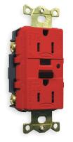 1ZPG5 GFCI Receptacle, 15A, Industrial, Red