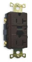 1ZPH2 GFCI Receptacle, 20A, Industrial, Brown