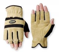 3NAT6 Leather Gloves, Fingerless, Cowhide, XL, PR