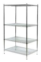 1ZTH3 Industrial Wire Shelving, H 74, W 60, D 18