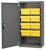 10A023 - Cabinet, Gray, Steel Door, 8 Yellow Drawers Подробнее...