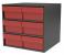 10E459 - Cabinet, 18Wx16.5Hx17D, Gray, 6 Red Drwrs Подробнее...