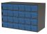 10E492 - Cabinet, 35Wx22Hx17D, Gray, 24 Blue Drwrs Подробнее...
