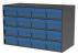 10E497 - Cabinet, 35Wx22Hx17D, Gray, 16 Blue Drwrs Подробнее...