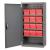 10E531 - Cabinet, Gray, Steel Door, 12 Red Drawers Подробнее...