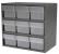 10F149 - Cabinet, 18Wx16.5Hx11D, Gray, 9 Clear Drwrs Подробнее...