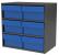 10F151 - Cabinet, 18Wx16.5Hx11D, Gray, 6 Blue Drwrs Подробнее...
