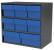10F156 - Cabinet, 18Wx16.5Hx11D, Gray, 8 Blue Drwrs Подробнее...