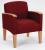 10J025 - Guest Chair, Medium Finish, Crimson Fabric Подробнее...