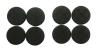 10J997 - Rubber Gripper Pads, Round, 1-1/2 In., PK 8 Подробнее...