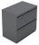 10W741 - Lateral File, 2-Drawer, R-Handle, Charcoal Подробнее...