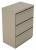 10W758 - Lateral File, 3-Drawer, R-Handle, Taupe Подробнее...